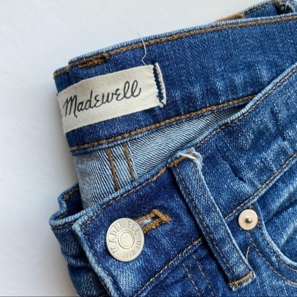 Madewell • 9” High Rise Skinny Crop Jeans Distressed Bruce Wash - Picture 10 of 12
